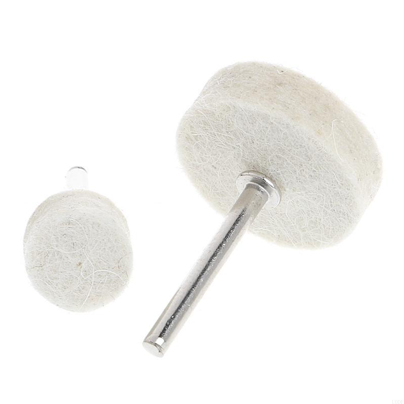 50 Pcs 13mm Wool Felt Polishing Buffing Wheel Grinding Pad + 4Pcs 3.15 mm Shank