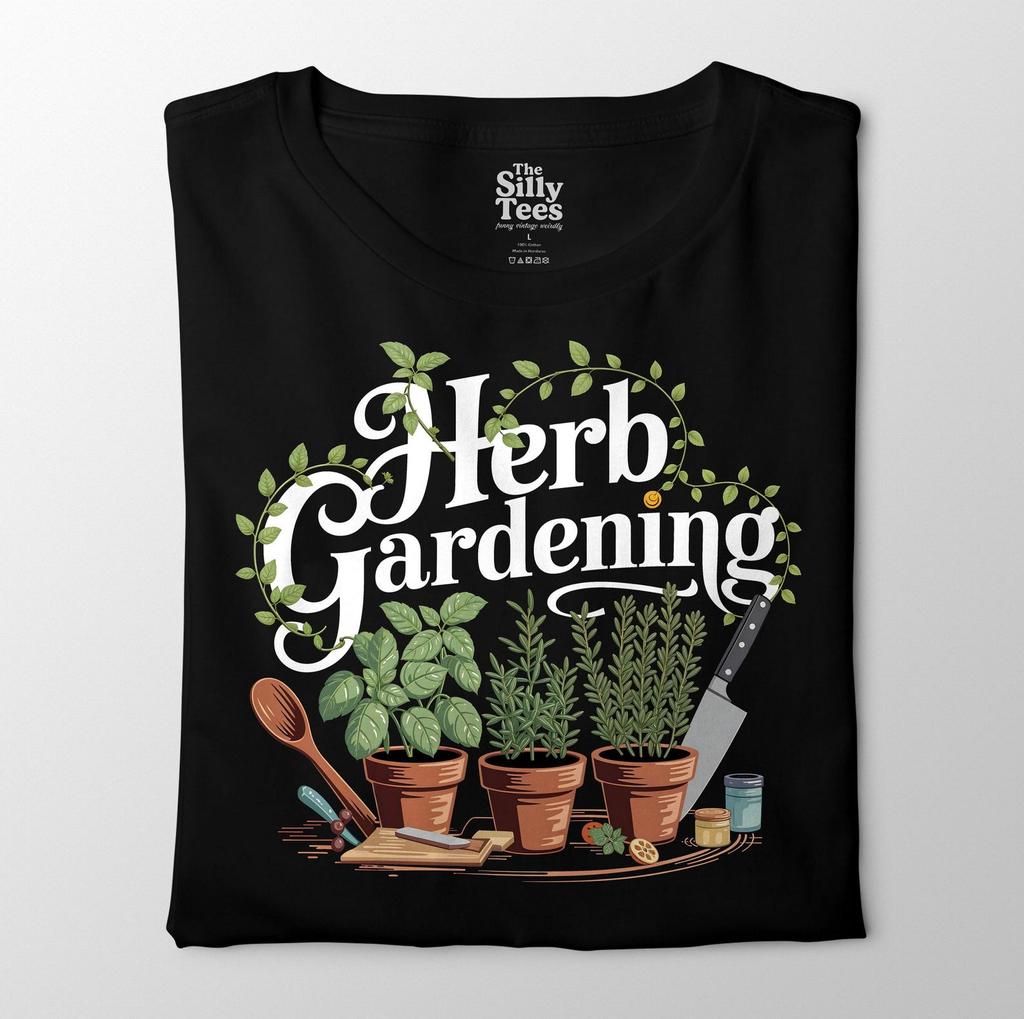 Herb Gardening T-Shirt, Plant Lover Graphic Tee