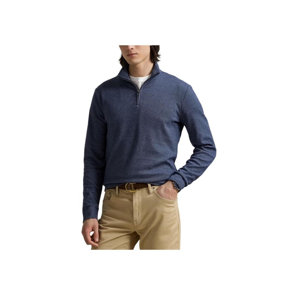 Polo Ralph Lauren Embroidered Pony Logo Long Sleeve Sweatshirt Slim Fit Men sweatshirt 710964532-001