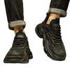 Herrenschuhe Sommer neu rein schwarz dicksohlige Luftpolster atmungsaktives Mesh Sportschuhe vielseitige Freizeitschuhe