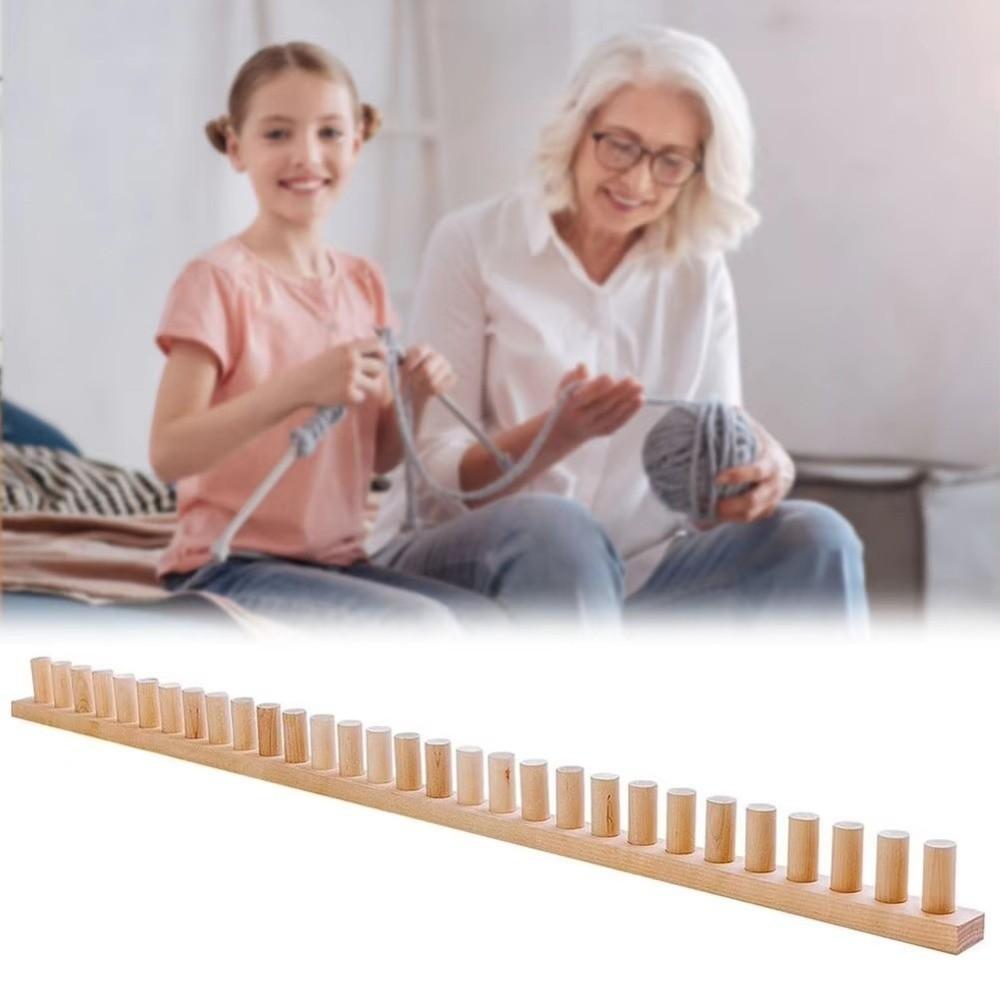 Adjustable Size Blanket Knitting Loom Portable Multifunctional Chunky Yarn Knitting Tool Heavy Duty Looms Hand Weaving Kit