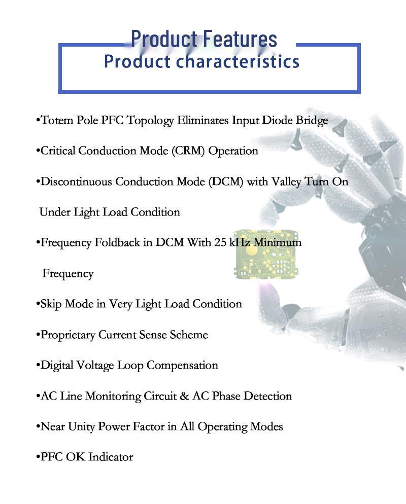 NCP1680AAD1R2G SOIC16 Power Factor Correction for Industrial Power Supplies
