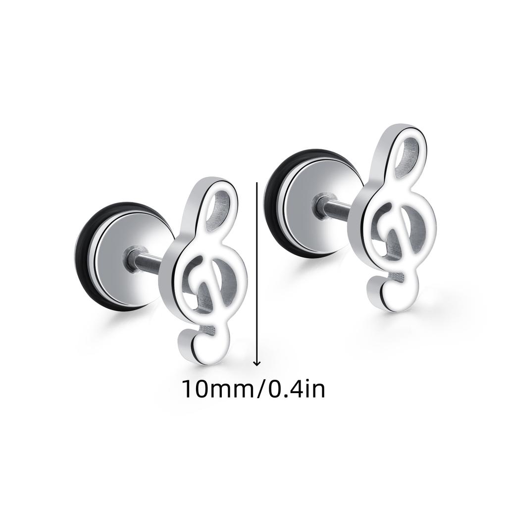 1Pair Star Lightning Titanium Steel Unisex Women Men Black Clear Crystal Zircon Ear Studs Earrings Shiny Piercing Jewelry Gift