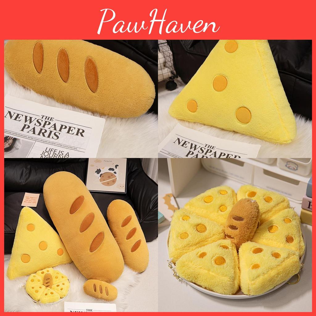 Cute Baguette Simulation Cheese Plush Toy Girls Children Sleep With Dolls Gift