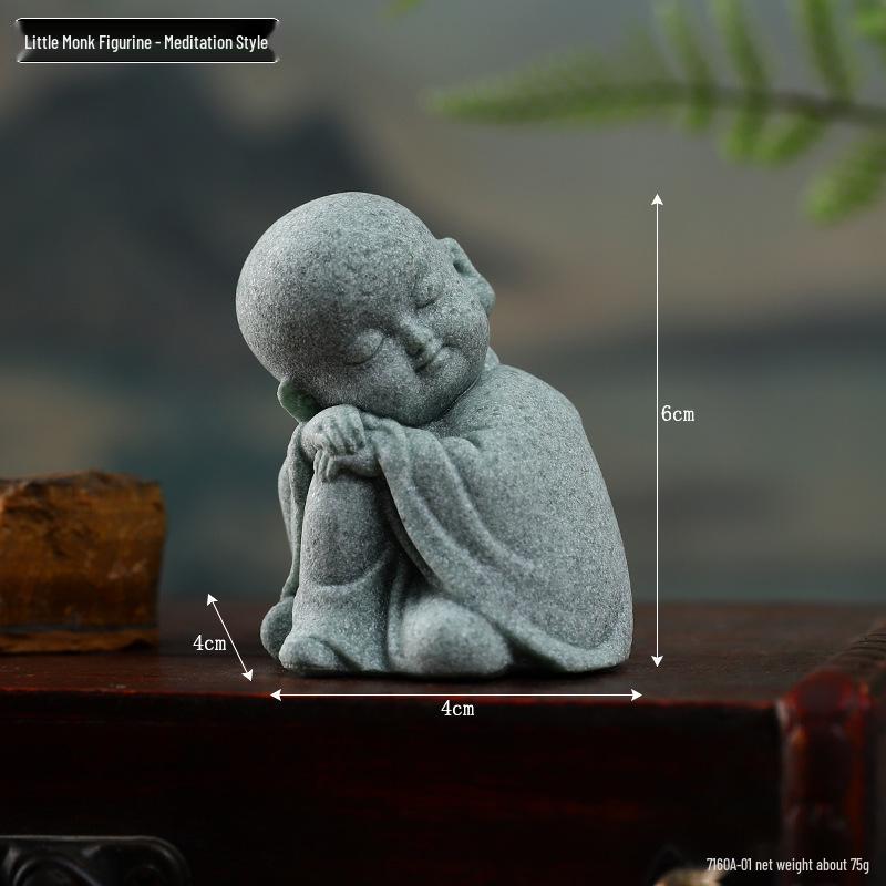 Envy Porcelain Stone Lantern: Small Chinese Pavilion Ornament for Desktop or Fish Tank Scenery.