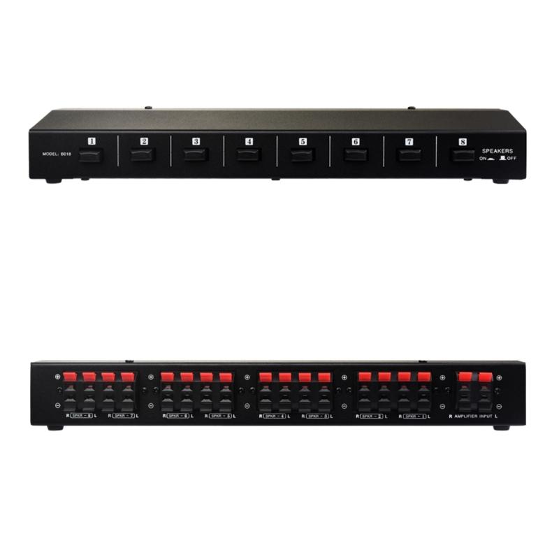 1 In 8 Out Passive Amplifiers Speaker Selector Switcher Sound Switching Distributor Comparator Sound Quality Without Los
