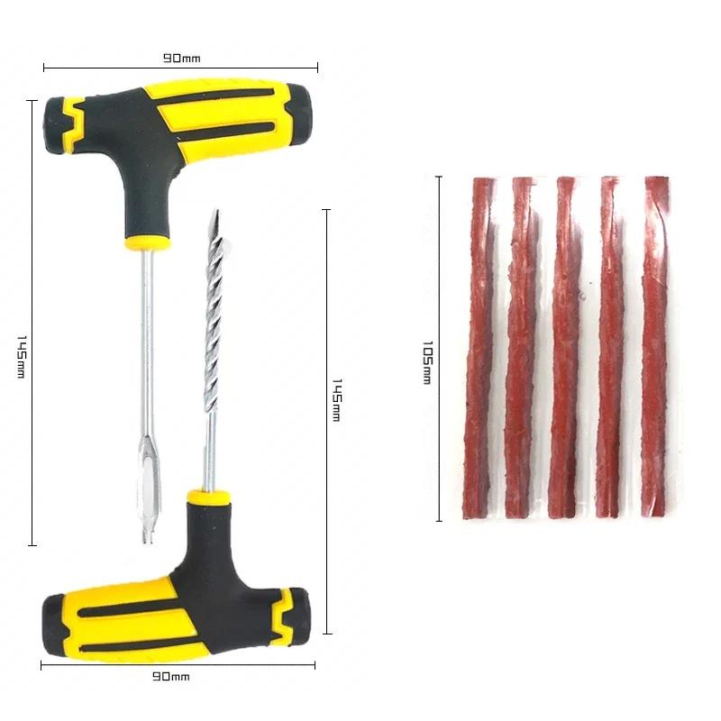 Car Tire Repair Tool Tyre Puncture Plug Tools Tire Repair Kit Studding Tool Set Auto Bike Tubeless Tire