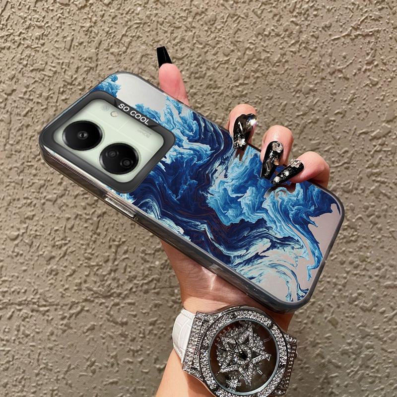 Schutzhülle mit Schmetterlingsmuster für Redmi 13C 4G 5G 12C 10C A1 A2 Plus 9 9A 9i Note 10 11 12 für Xiaomi 11 Lite NE Poco X3 NFC Pro Stoßfeste Stoßstangenabdeckung