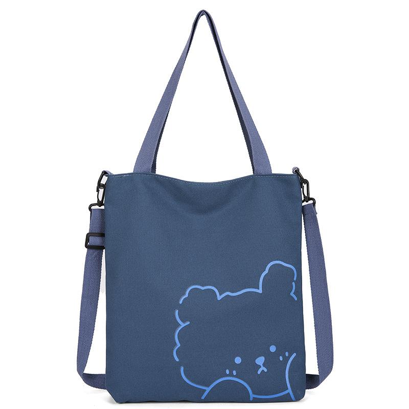 Large Capacity Underarm Canvas Bag Women's 2025 New Casual Commuter Shopping Bag Student Shoulder Canvas Bag for Class