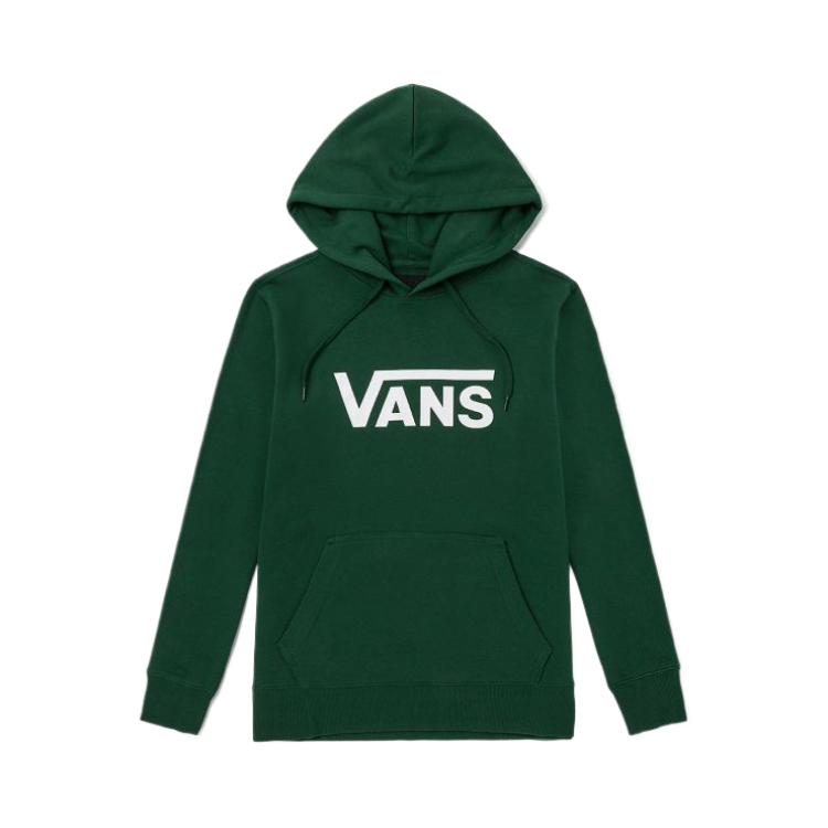 Vans Pullover Hood Logo Comfortable Breathable Warm Hoodie Unisex hoodies Green VN0A54N8EEI