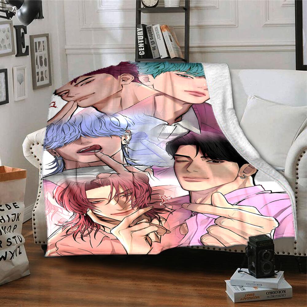 1 pezzo KPop Demon Hunters SAJA BOYS1 Coperta, Regalo, per Uomini e Donne, Coperta Morbida, Ottima per Divano Letto Divano Viaggio, Coperta Leggera in Flanella