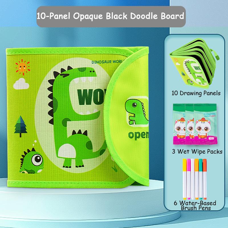 

Портативная многоразовая книжка-раскраска для детей - Скетчпад для рисования водой и раскрашивания, Моющаяся игрушка для рисования для детей