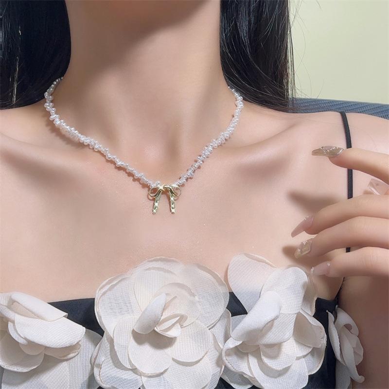 Summer Pearl Necklace Light Luxury Niche Love Clavicle Chain Fashion High-end Versatile Necklace