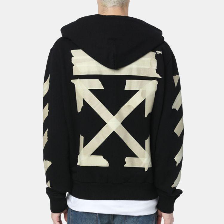 OFF WHITE Arrows Zip Up Hoodie OMBE001G20FLE0021048