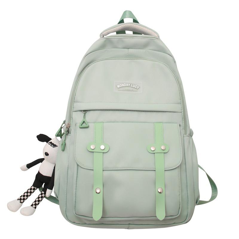 2025 New Backpack Girls College Student School Bag Men's Junior High School High School Student Primary School Student Large Capacity Travel Backpack