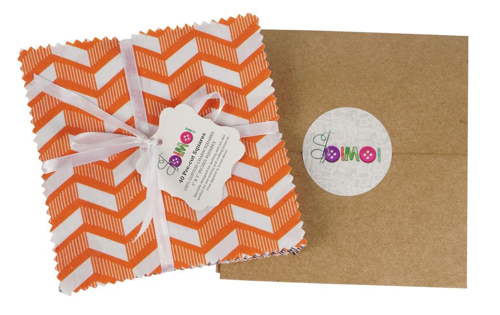 Soimoi Florals Print  Precut 5-inch Cotton  Fabric  Quilting  Squares  Charm Pack DIY Patchwork Sewing