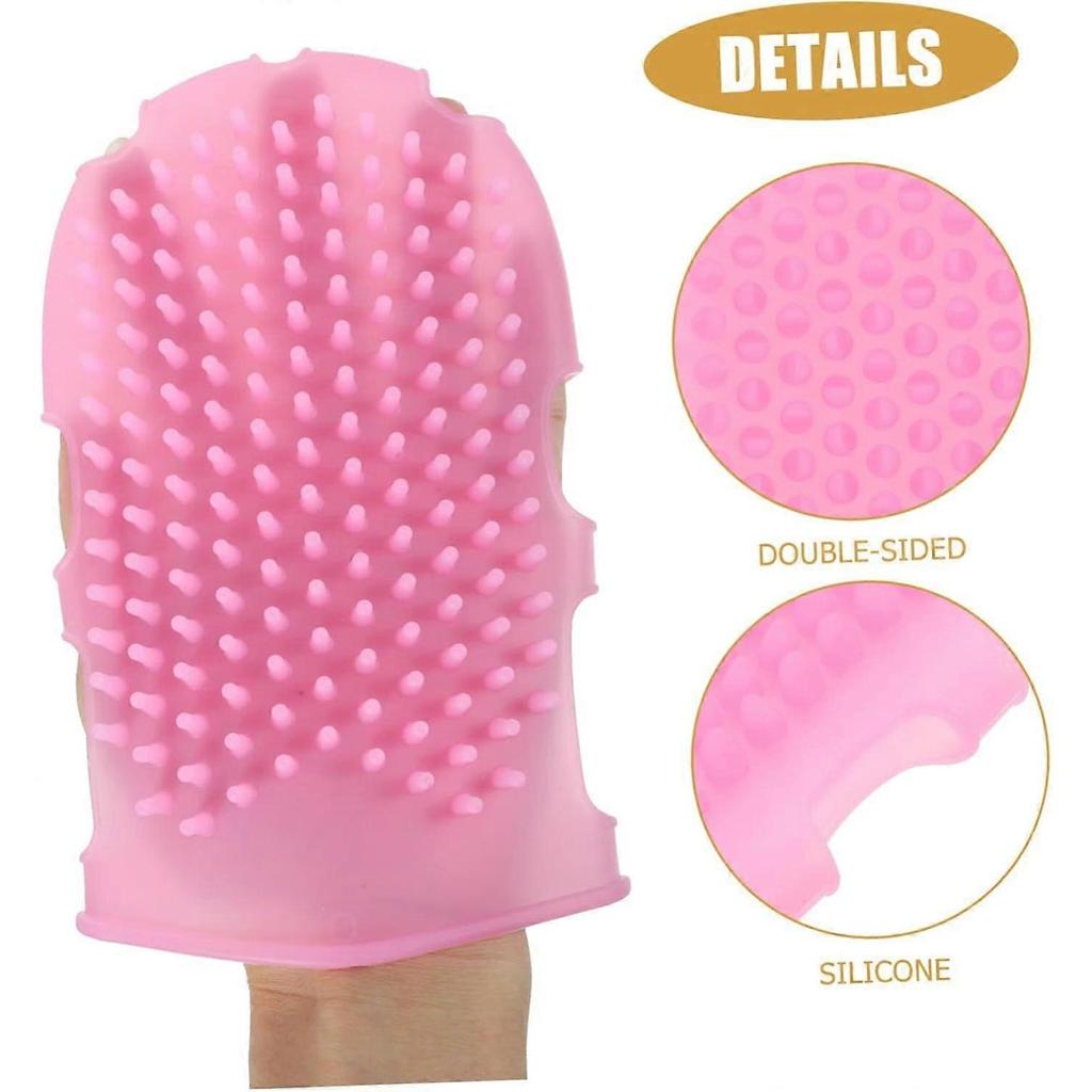 174x110x21  Silicone Bath Brush for Boys and Girls Gentle Body Cleansing Exfoliating Massage Glove Ergonomic Design for Family Bath Spa Use