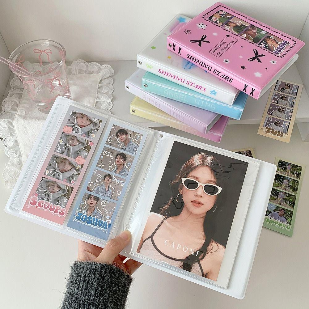 Transparent Inner Pages Photo Album 5 Inch Kpop Photo Card Book Holder Idol Card Collection Book