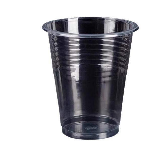 Thickened Transparent Plastic Disposable Cups for Hot/Cold Drinks, Available in Large & Small Sizes