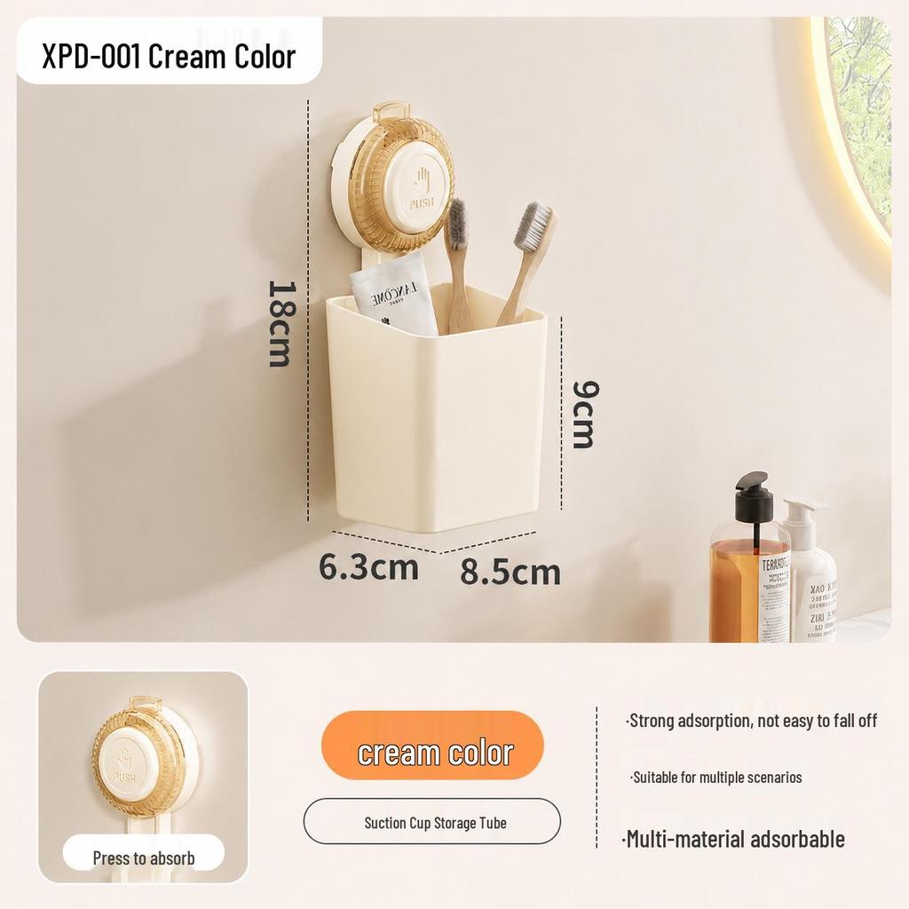 Kitchen Suction Cup No-Drill Wall-Mounted Spice Rack
