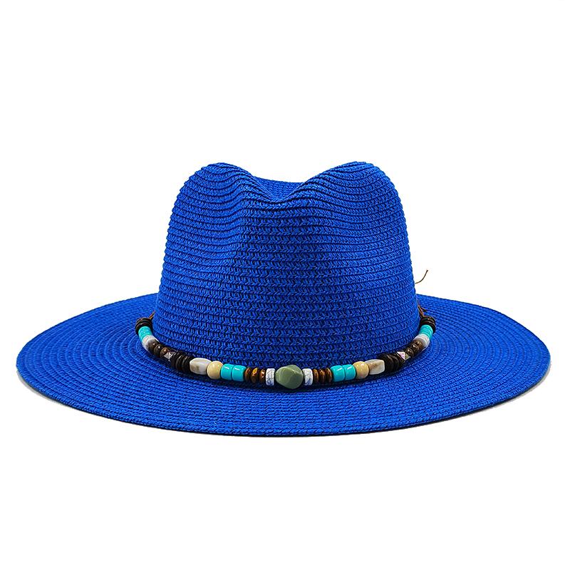 Summer Straw Hat Fashion Simple Hat For Men Women Wide Brim Jazz Hat Casual Classic Sun Hat Foldable Travel Beach Hat