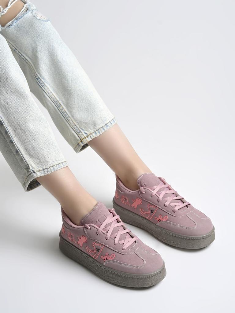 Shoetopia Γυναικεία Casual Αθλητικά Παπούτσια | Χαμηλά Παπούτσια με Κορδόνια και Αντικραδασμική Σόλα | Μοντέρνα Καθημερινά Παπούτσια Παπουτσιών Πεζοπορίας