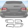 JeCar Tail Light Cover Bezel Trim for Jeep Grand Cherokee 2014-2020 Accessories (4 Pcs Black)