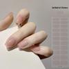 New Style Red Book Gel Nail Stickers: Semi-Western, Korean No-Bake Nail Art