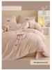 2026 Luxury Pure Cotton Embroidery Bedding Set - Four-Piece Brushed Cotton Duvet Cover & Sheets.