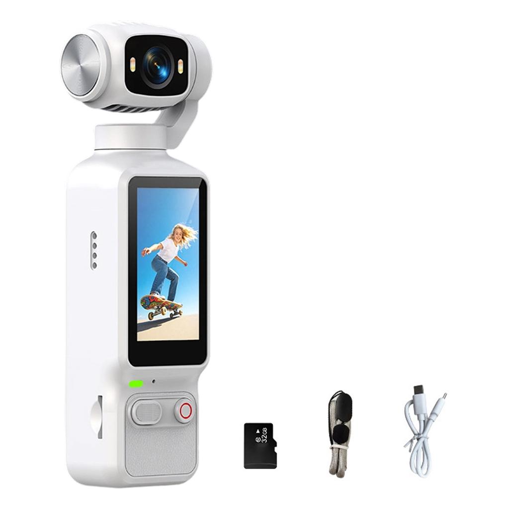 Pocket Action Camera Sports Camcorder Camera 180 Degree Rotation Mount Recording Portable Outdoor Video Recorder