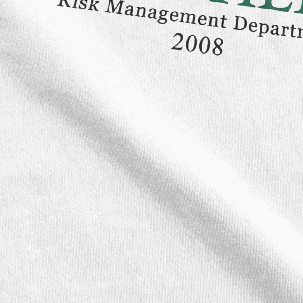 Casual Lehman Brothers Risk Management 2008 T-Shirts for Men Round Neck Cotton T Shirt Short Sleeve Tees Classic Merchandise