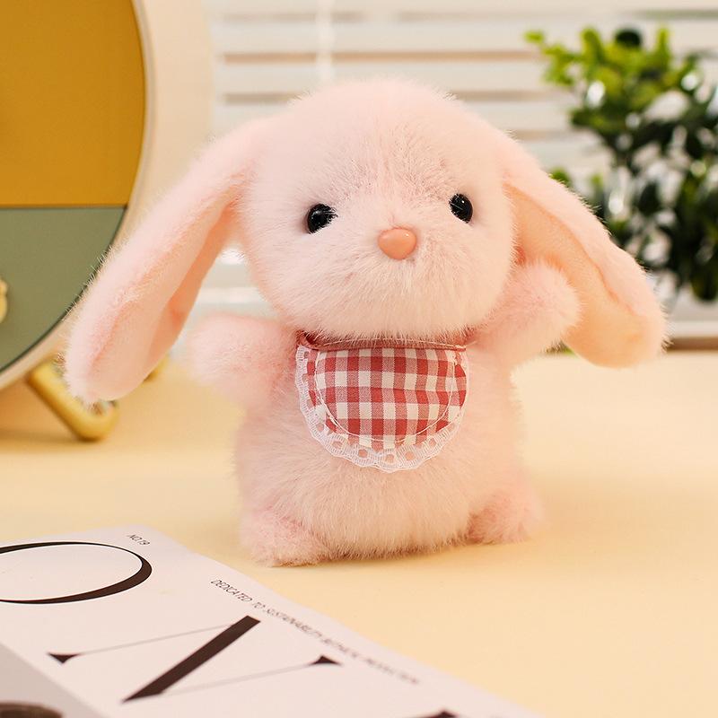 Plyšový zajíček klíčenka panenka automat přívěsek studentská školní taška batoh přívěsek malé hračky butik dívčí šperky