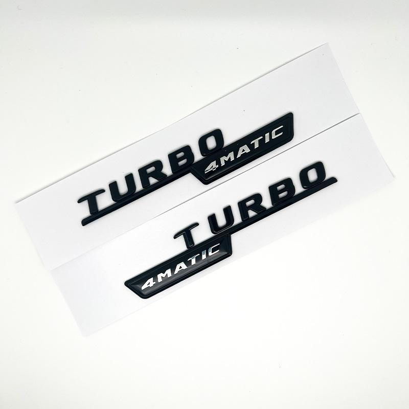3D ABS Black CLA45 Logo TURBO 4MATIC Badge Car Rear Star Sticker Trunk AMG Emblem For Mercedes Benz CLA 45 AMG W117 Accessories