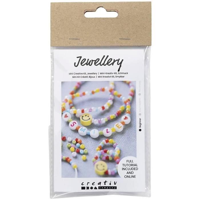 Mini Jewelry Kit - Smile - 5 Pcs - White - Fashion Accessory - Children - Mixed