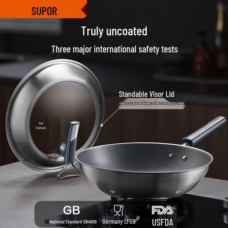

Supor 2nd Gen Titanium Alloy Universal Wok, 30cm