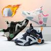 2025 Autumn Kids' Running Shoes: Waterproof, Anti-slip, Fleece-lined Sports Sneakers for Boys, Ideal for Middle and Big Kids