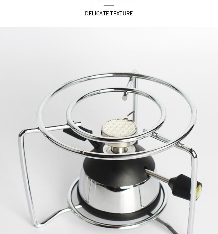 Round Metal Stove Rack for Moka Pot and Teapot With Alcohol or Gas Lamp Compatibility