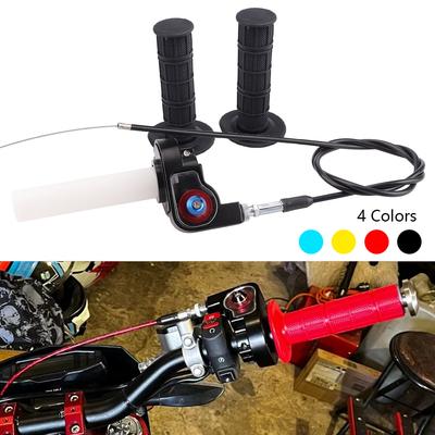 Motorcycle Quick Twist Throttle Settle Grips 22mm 24mm Handle Throttle Cable 1200MM Throttle Cable For Honda Kawasaki Suzuki KTM Throttles 2