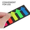 NUOBESTY 10Sets of Neon Page Marker Arrow Stickers Colored Index Tabs Flags Bookmarks Sticky Notes for Home Office Students