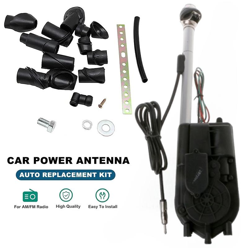 Sada autoantény s elektrickým pohonem 12V AM FM Rádio Vnější vozidlové antény Pro Automatická náhradní sada Pro Mercedes W140 W126 W124 W201