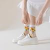 Summer Thin Crystal Socks Invisible Breathable Sheer Women's Soft Glass Fiber Women's Socks Mid Tube Socks