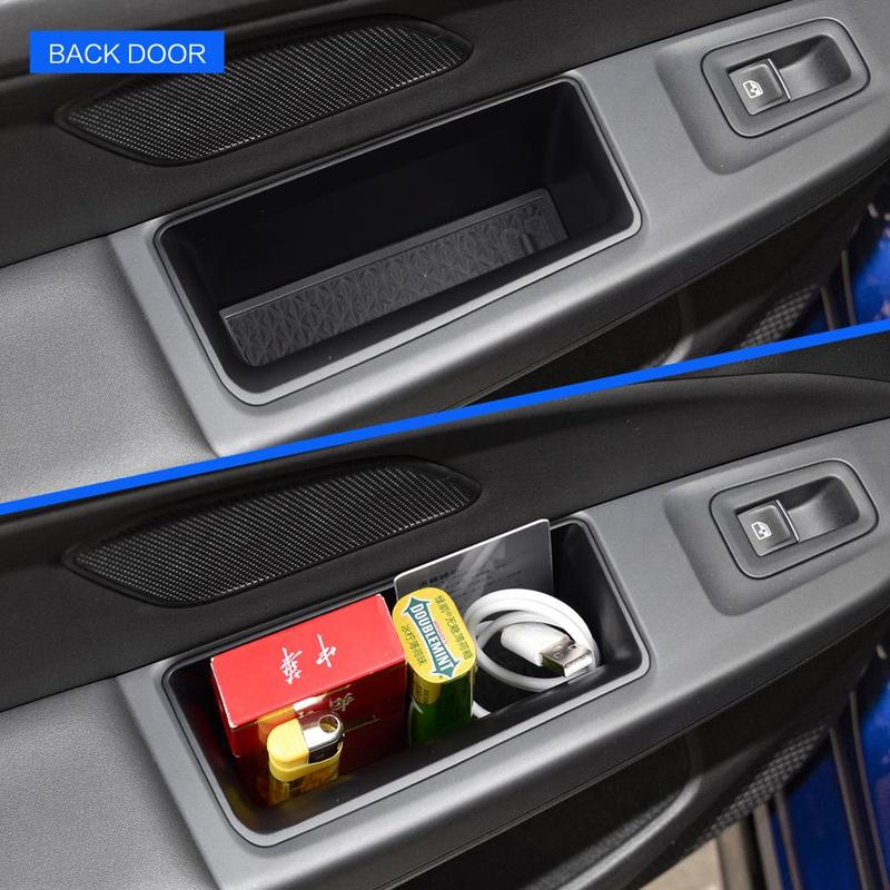 Car Side Door Storage Box For Volkswagen VW Golf 8 R Gti Gte Car Door Armrest Container Storage Box Accessories