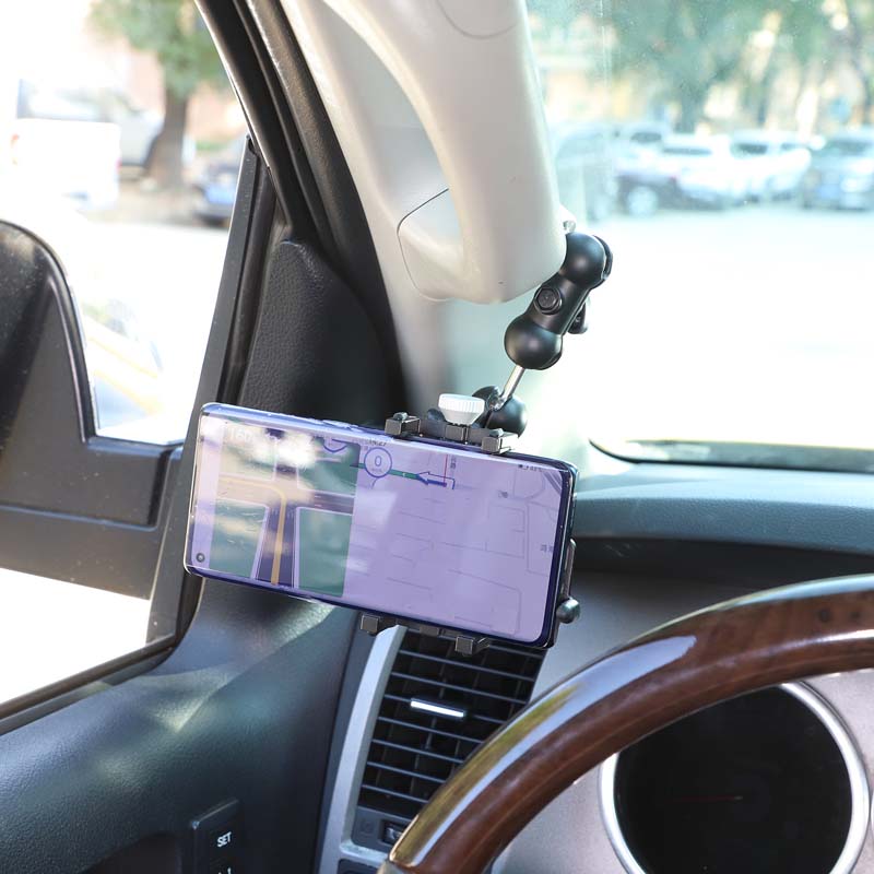 For Toyota Tundra 2007-2013 Aluminium Alloy Car A-pillar Mobile Phone Bracket Multi-Functional Navigation Bracket Accessories