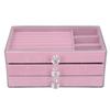 Acrylic Jewelry   3 Drawers Storage Box Transparent Jewelry Display Stand rrings Necklace Holder Case