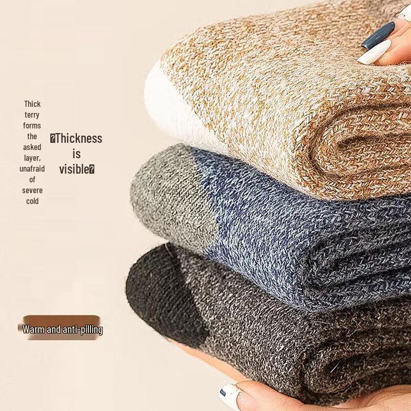 

Men s Assorted Thermal Fleece-Lined Crew Socks