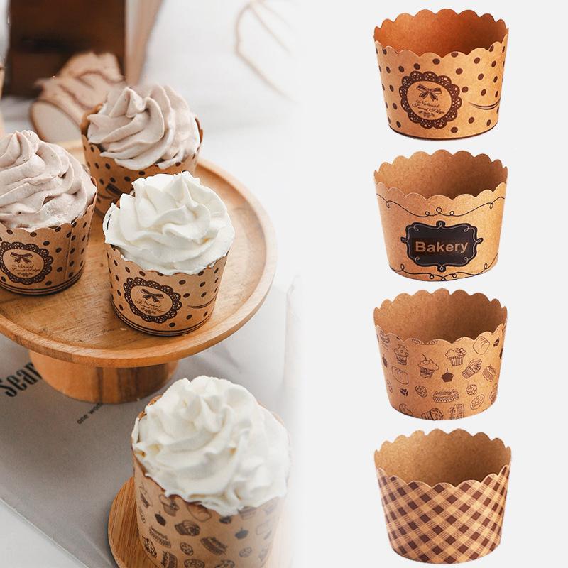 250Pcs Cupcake Wrapper Liners Muffin Tulip Case Dessert Paper Baking Cup Party Heat Proof Oven for Household Baking