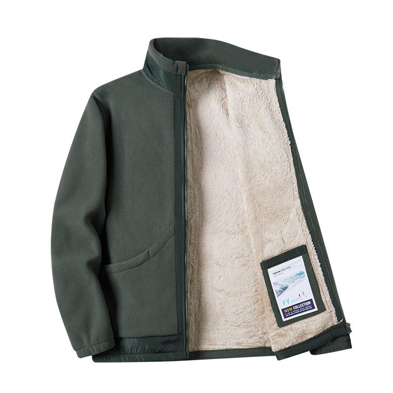 Thickened Coat Men's Trendy Spring and Autumn Winter New Velvet Men's Jacket