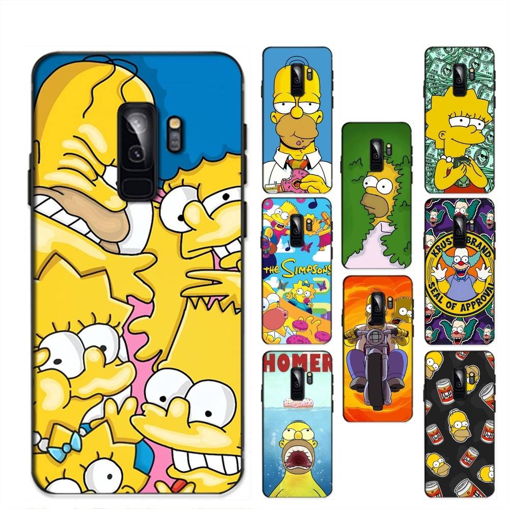 Adult Animation Simpsons Phone Case For Samsung S 24 Fe 25 Ultra Plus 20 Lite 21 30 22 23 24 22 Ultra 5G Fundas