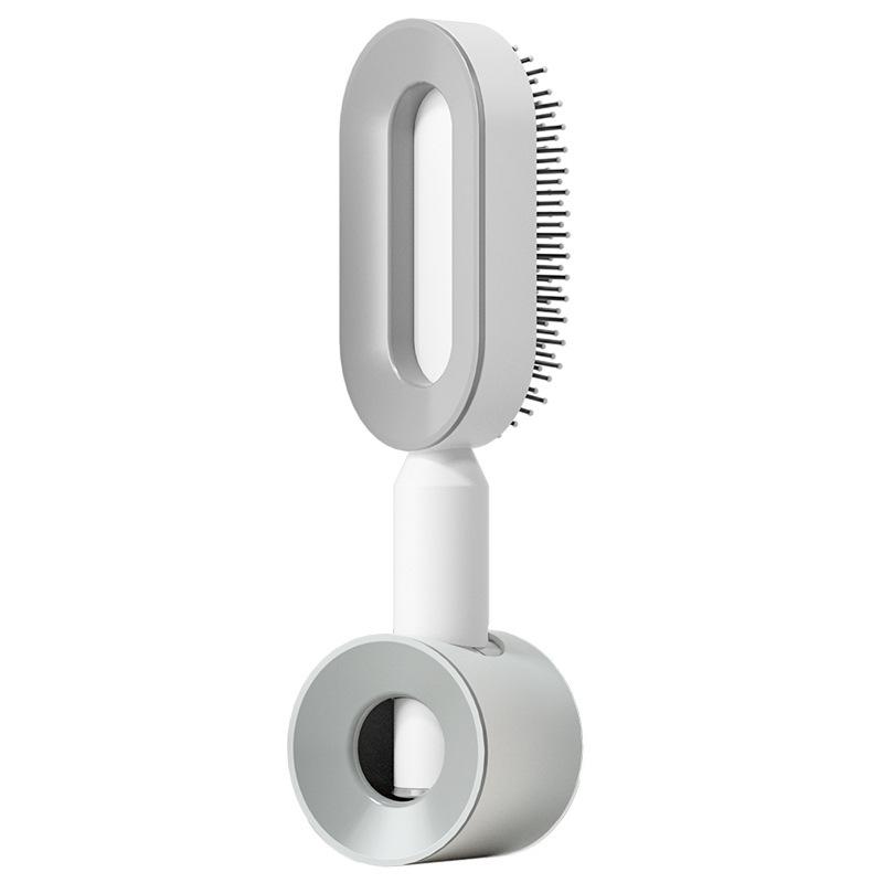 One-key Press Type Airbag Massage Comb Wet & Dry Detangler Hair Brush Durable for Women's Long Hair for Household Hair Care Gift