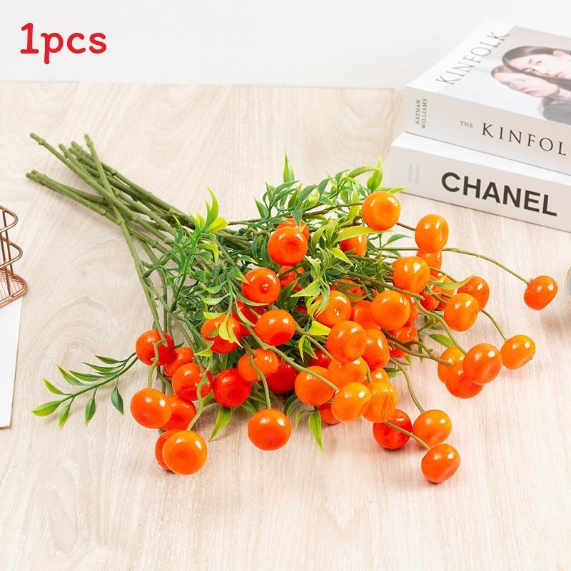Red Orange Fruit Lemon Apple Plastic Fruit Flower Arrangement Gift Decoration